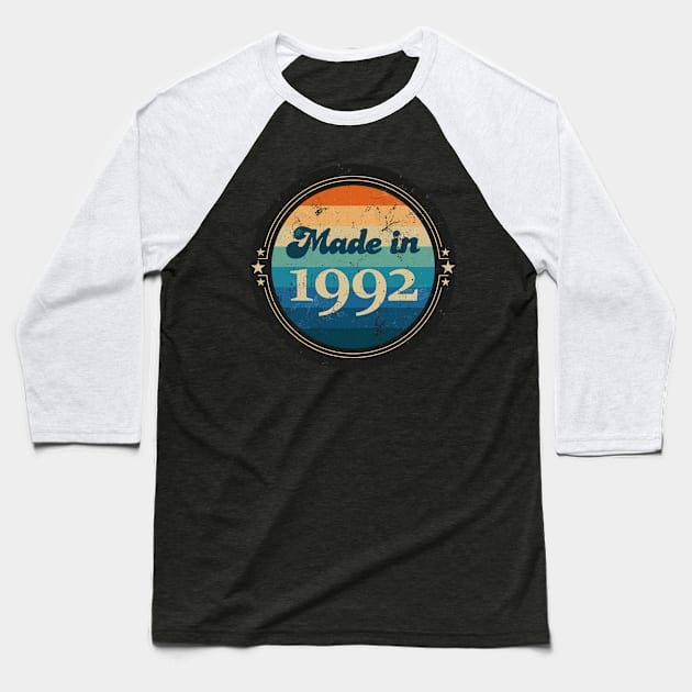 Retro Vintage Made In 1992 Baseball T-Shirt by Jennifer